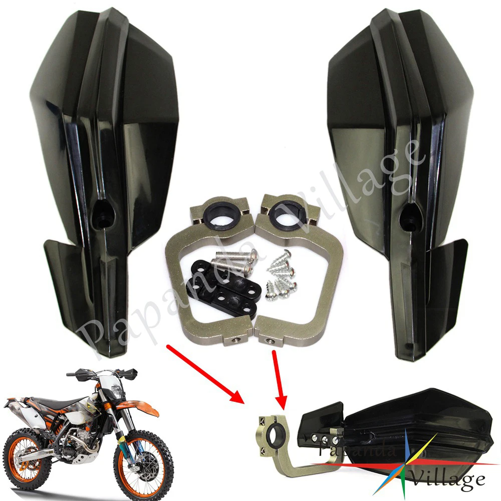 Защита для рук мотоциклетная черная универсальная Honda MX TC 85 EXC EXF SMR Yamaha WR TTR 250