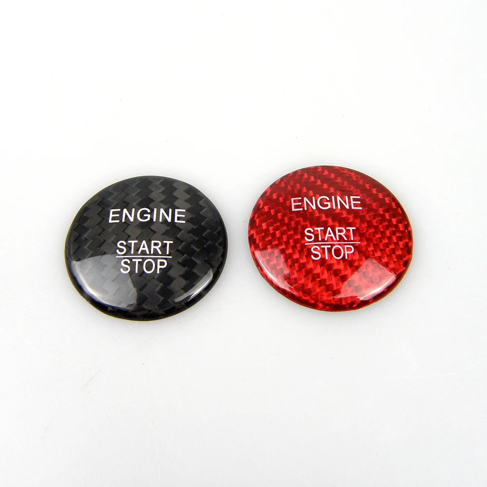 Наклейки из настоящего углеродного волокна для кнопки запуска двигателя