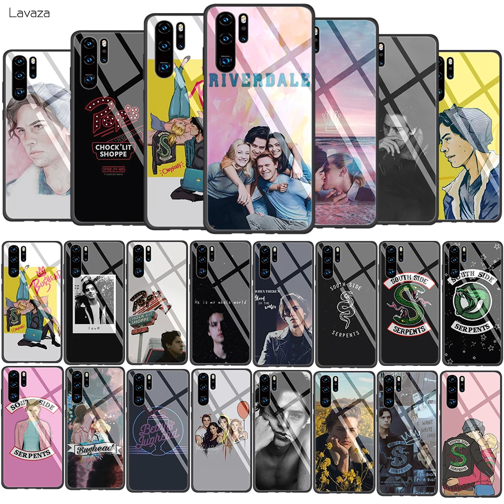 Мягкий чехол Lavaza Riverdale TV с закаленным стеклом в виде змеи для Huawei Honor 8x9 Mate 20 P10 P20 P30