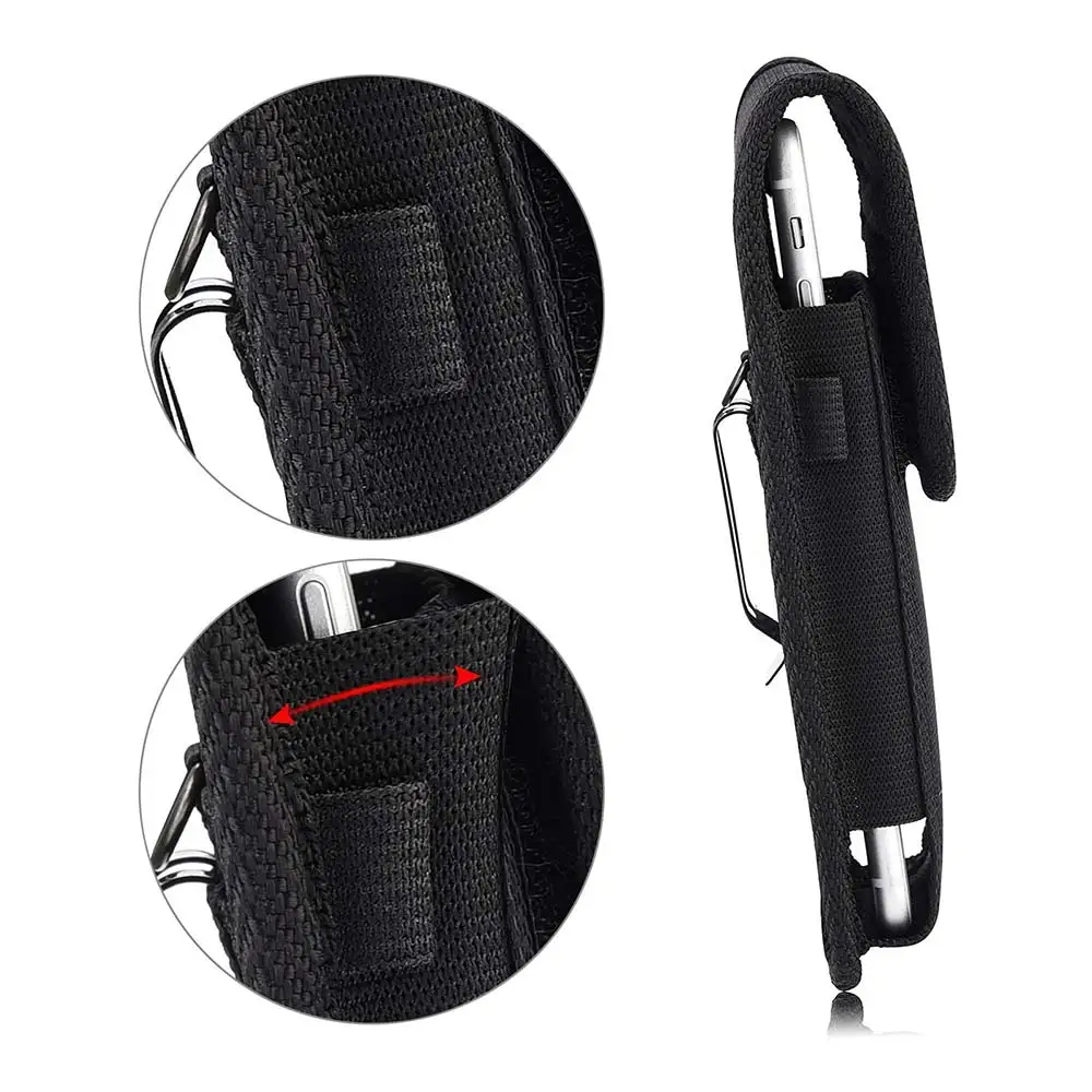 Тканевый чехол для мобильного телефона из ткани Оксфорд с карабином