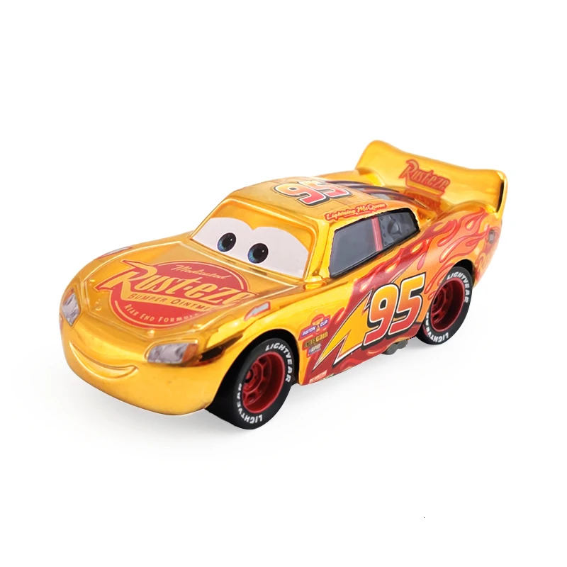 Disney Pixar racing 3 40 стилей Гальванизированный Серебряный McQueen и автомобиль король 1:55