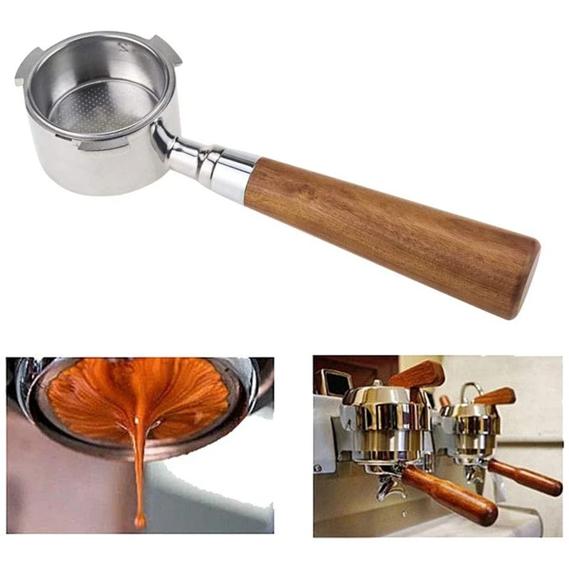 

Bottomless Portafilter 51mm for Delonghi EC680 EC685 Professional Filter Holder with Dual Side Espresso Tamper