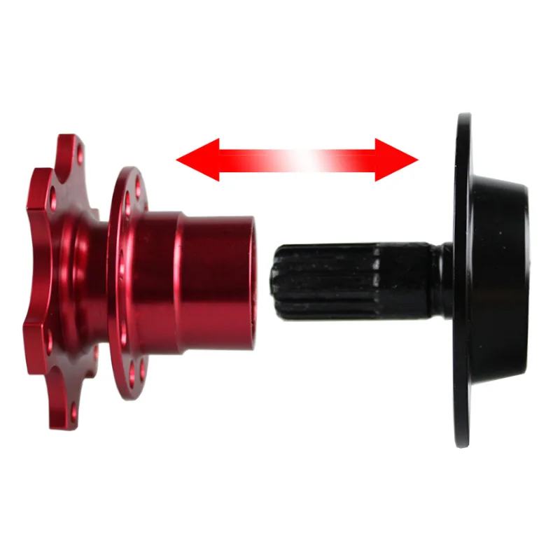 

Universal Aluminum Steering Wheel Quick Release Hub Boss Kit Wheel Hub Adapter CA0011-BL For 6 hole Steering Wheel Hub