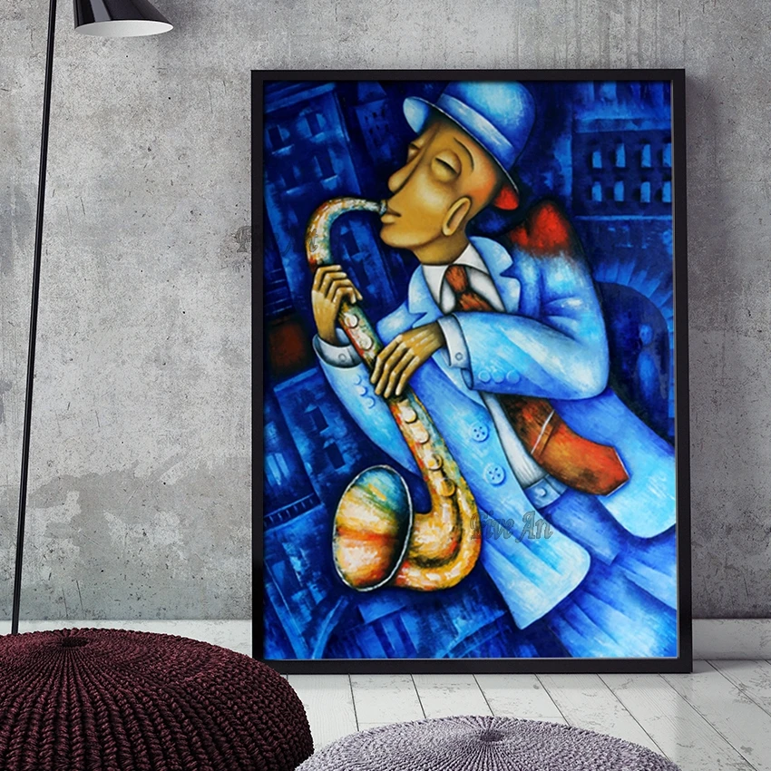 

100% Hand-painted Artwork Painting Abstract People Oil Painting Canvas Picture Unframed Wall Picture Panel Set For Hotel