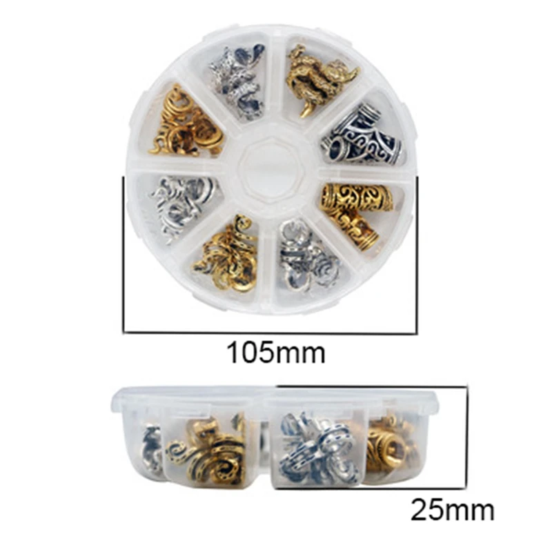 

Viking Runes Set Beard Beads Vintage Luhn Futhark Runes Hair Bead Beard Ring Viking Jewelry