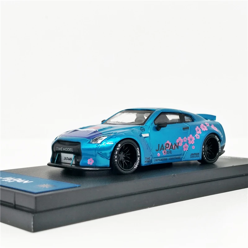 1.0 Spoiler 1: 64 раз модель Nissan GTR R35 японская Гора Фудзи сакула литая под давлением модель автомобиля - Цвет: 1.0 Spoiler