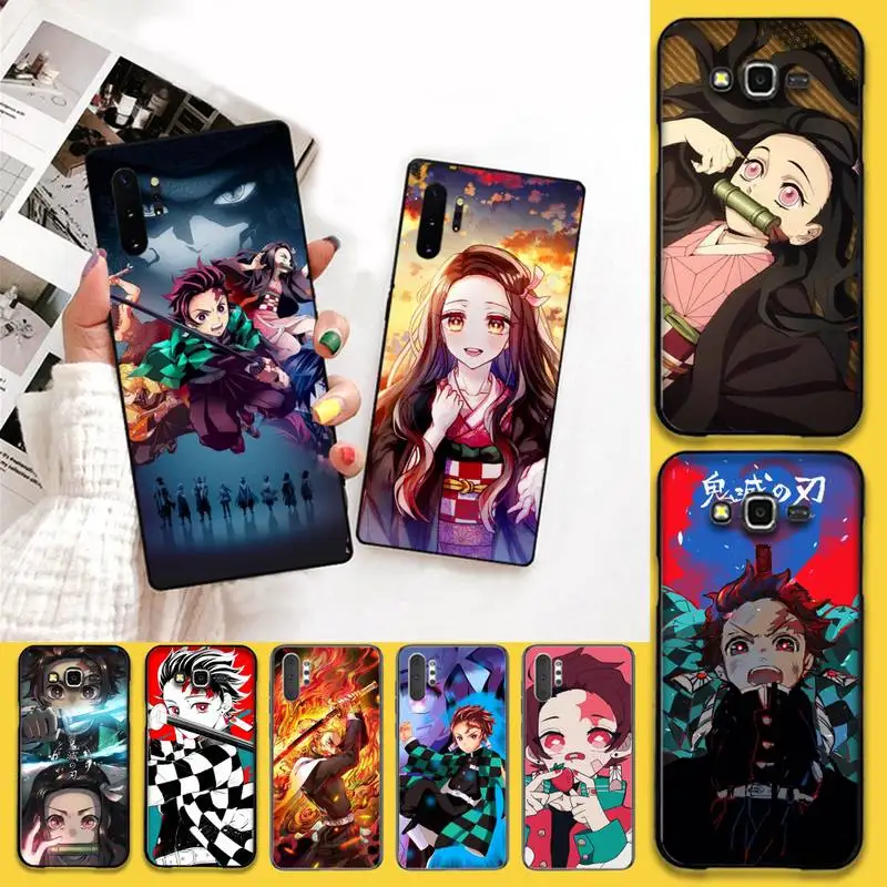 

CUTEWANAN demon slayer kimetsu no yaiba DIY Luxury Phone Case For Samsung Note 7 8 9 10 pro Galaxy J7 J8 J6 Plus 2018 Prime
