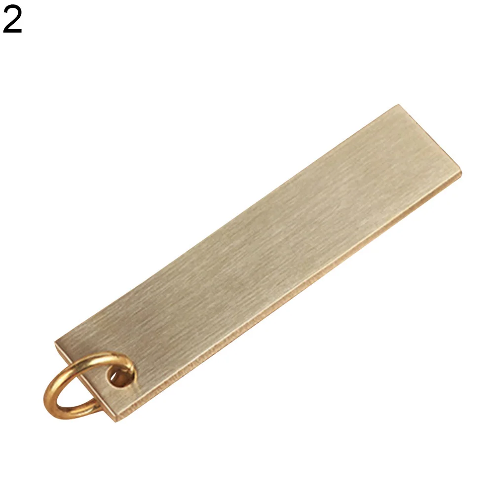 Винтажная миниатюрная латунная линейка шаблон для рисования брелок ключей