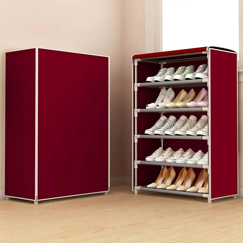 

Simple Shoe Rack Muti-layer Shoe Cabinet Dustproof Waterproof Home Shoes Storage Shelf Saving Space Shoe Organizer Stand Holder