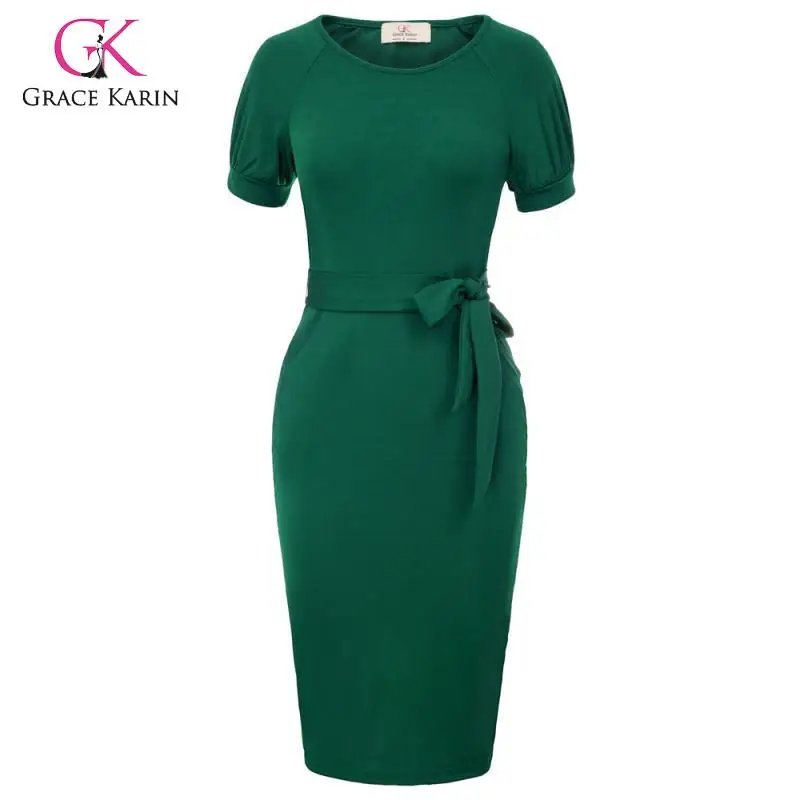 Женское Повседневное платье-карандаш Grace Karin офисное деловое платье с коротким