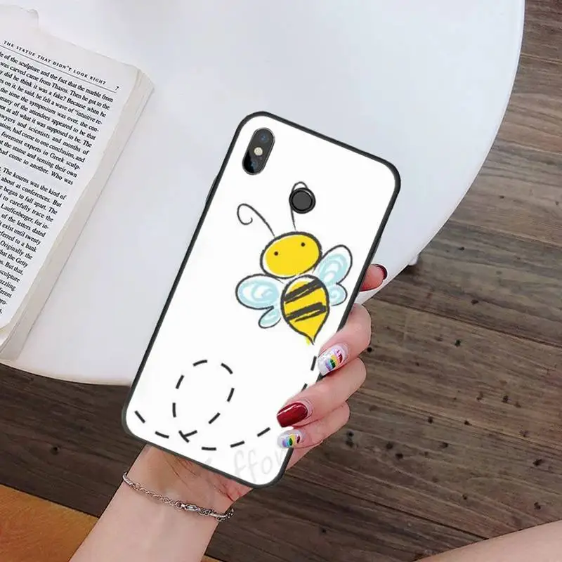 

Design Cute cartoon animal bee Phone Case For Xiaomi Redmi 7 9t 9se k20 mi8 max3 lite 9 note 8 9s 10 pro Shell Cover Funda