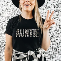 leopard aunt print tshirts woman p fashion shirt for women leopard print auntie shirt aunt life clothes summer 2021 l
