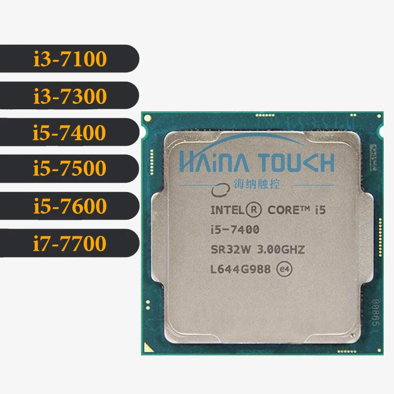 Original Intel Core I3-7100 7300 7400 I5-7500 7600 I7-7700 Processor 3.90GHz 3M Dual-Core Socket 1151 Desktop CPU Working 100%