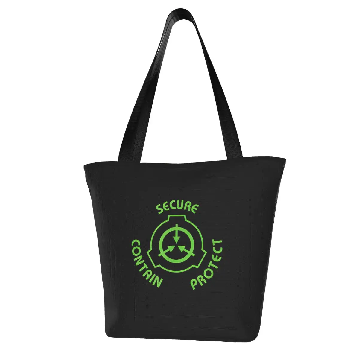 SCP Foundation Secure Contain Protect Polyester outdoor girl handbag, woman shopping bag, shoulder bag, canvas bag, gift bag