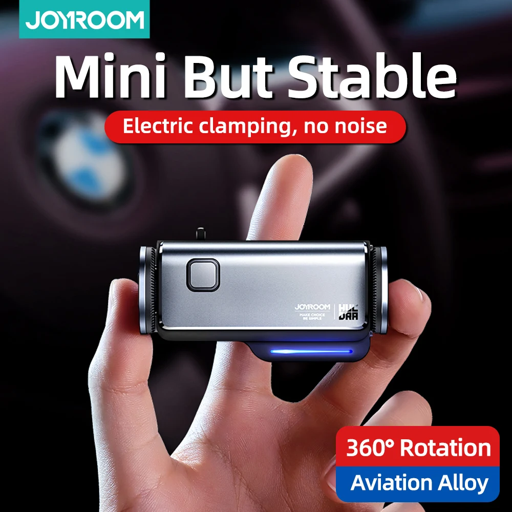 joyroom car phone holder mini smart electric locking air vent clip mobile phone mount bracket stand auto induction for iphone free global shipping