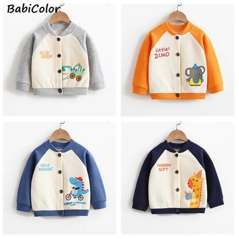 

BabiColor/весенне-осенний Детский кардиган; Бейсбольная рубашка; Пальто; Повседневная модная хлопковая одежда для мальчиков и девочек; Детская ...