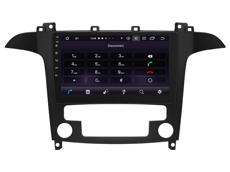 Новое поступление 9 дюймов Android 10,0 Автомобильный gps для Ford S-MAX 2009 Автомобильный Радио автомобильный мультимедийный 1080P магнитофон bluetooth навигация