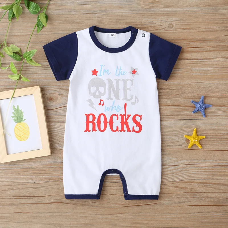 2020 Summer Baby Infant Rompers Boys Clothes Short Sleeve O Neck Print Cartoon Cute Kids Costume |