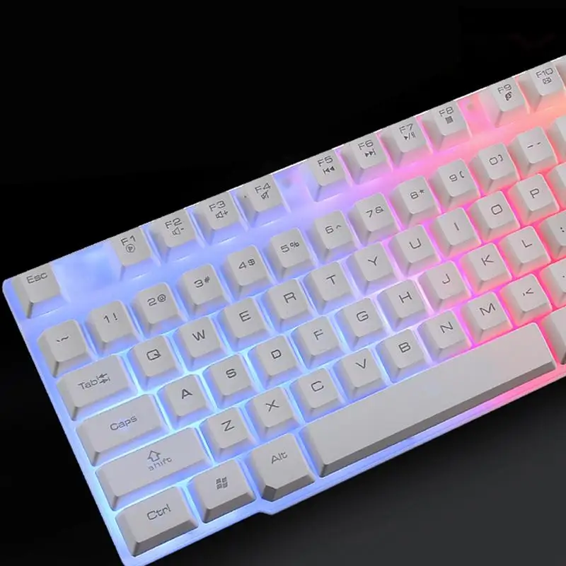 

1 Set Cool Keyboard Mouse Game Keyboard Mouse Wired Keyboard Mouse for Women Boy Family