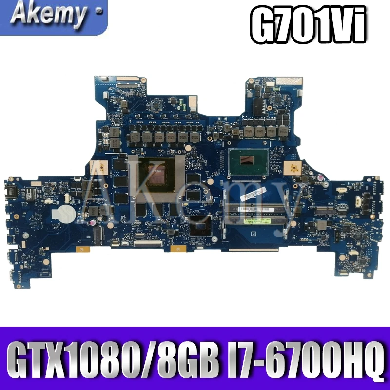 Kaufen ROG G701VI Motherboard REV 2,0 Mainboard Für For Asus ROG G701 G701V G701VI Laptop Motherboard Test OK I7-6700HQ CPU GTX1080/8GB