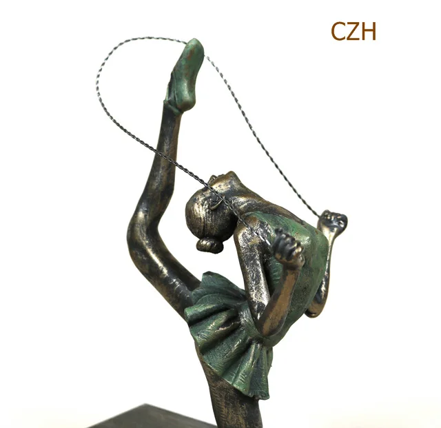 Винтажная скульптура из смолы, калистеника, железная статуя для гимнастики, сувенир, подарок на день рождения, ремесло, украшение, аксессуары для декора