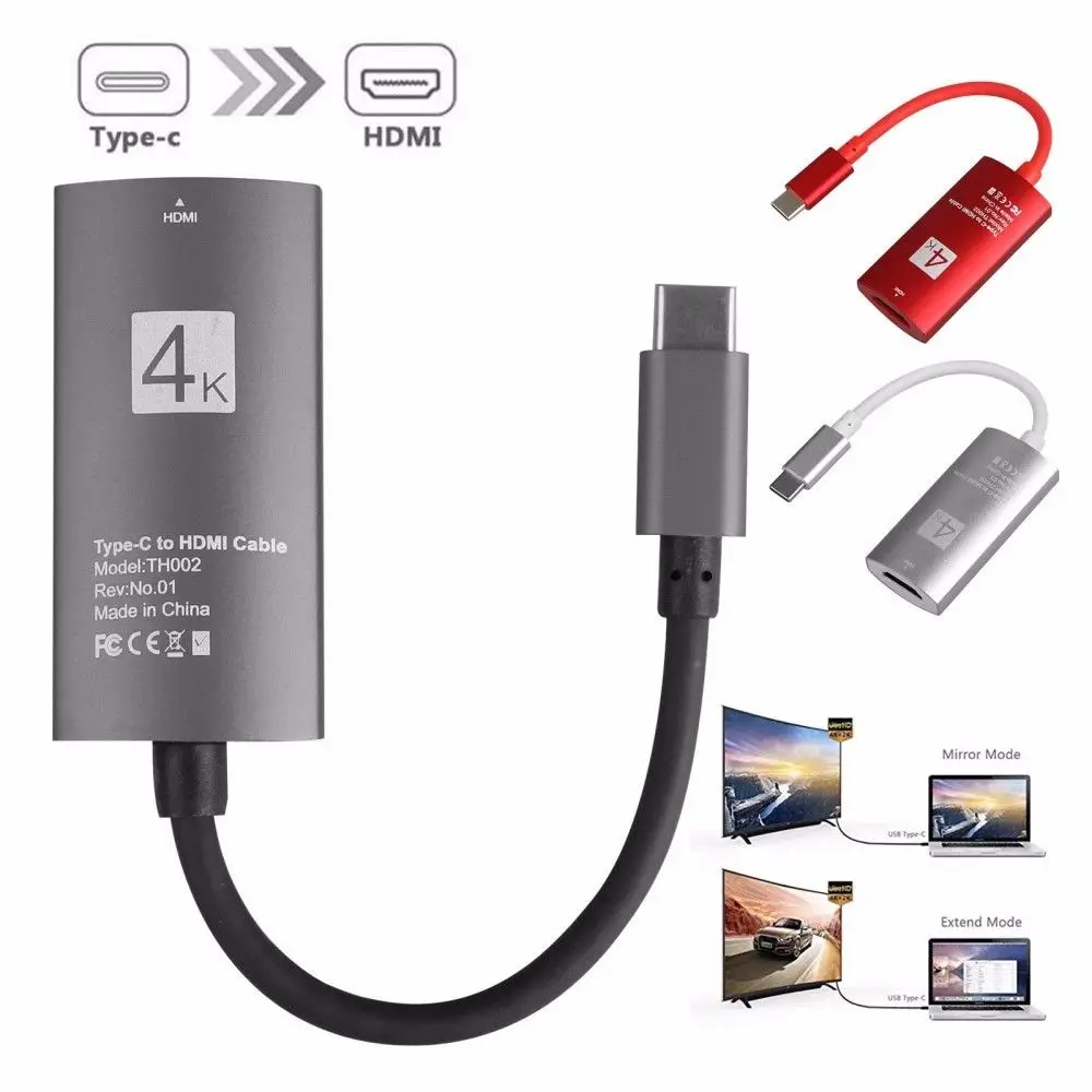Кабель Creacube 4K USB 3 1 кабель типа C к HDMI HDTV адаптер для Lenovo ThinkPad X1 2018 MacBook Pro samsung S8 S9 NOTE8|
