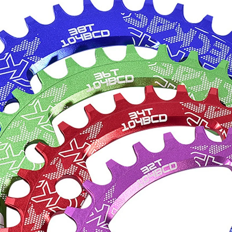 Deckas 104BCD овальная узкая широкая цепь MTB горный велосипед 32T шатун однозубная