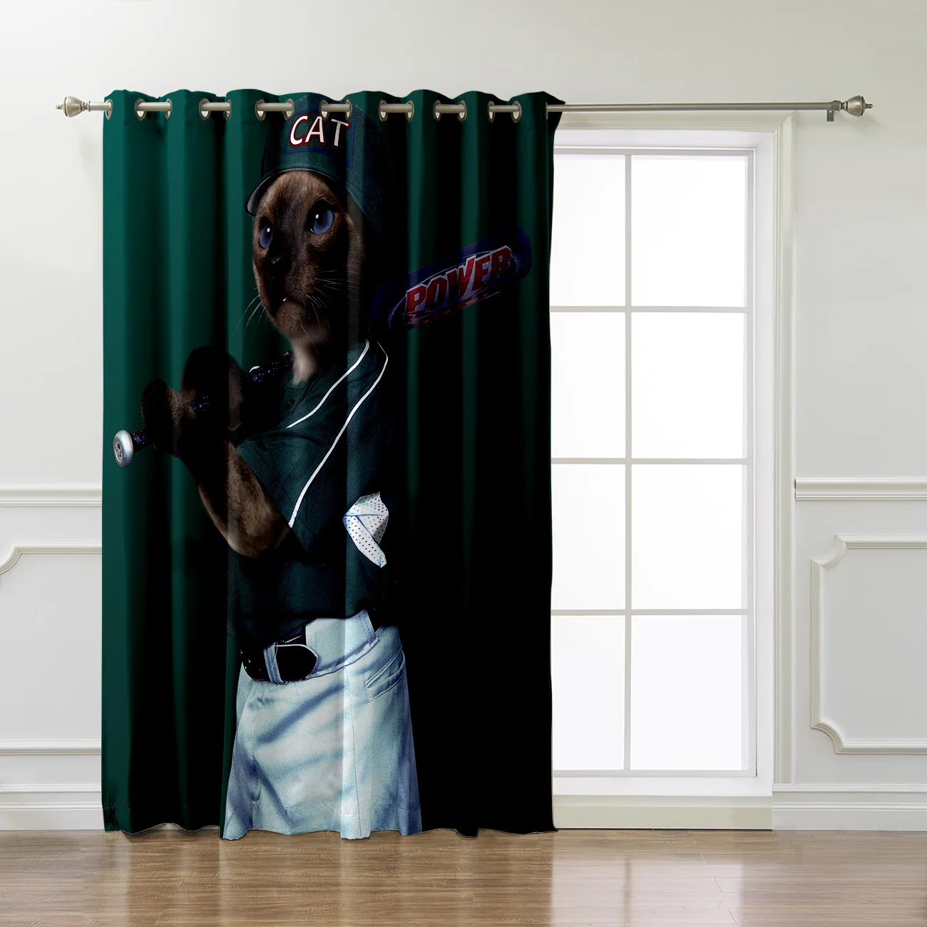 Бейсбольная кошка забавные животные затемняющие кухонные декоративные