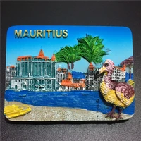 mauritius world tourism memorial resin fridge magnet collection relief hand painted