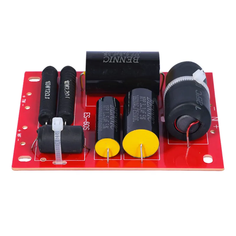 

SOTAMIA 100W Audio Crossover 2 Way Treble Bass Frequency Divider Crossover Filters Speaker Accessories For 5-8 Inch Speaker