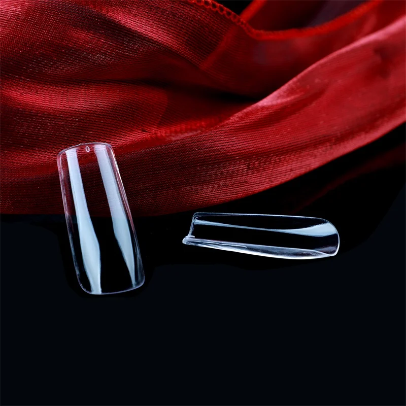 

Big Arch Long Square Full Cover Gel Nail Art Tips Strong Artificial French Press On Fashion Fingernail