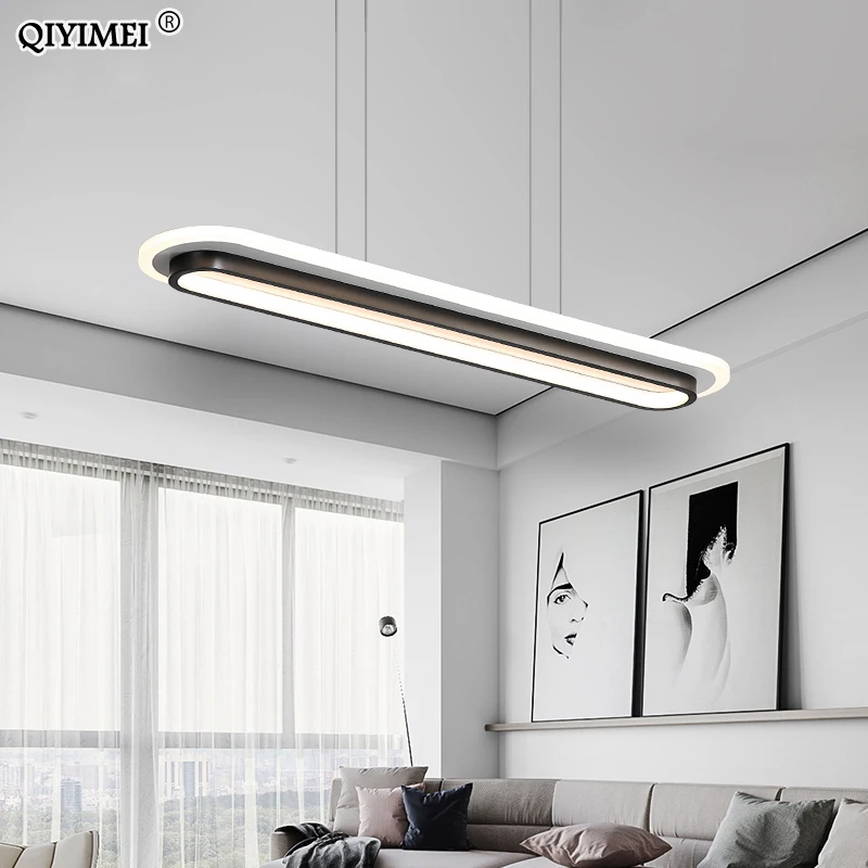 

Pendant Lights For Living Hallway Corridor Dining Room Lighting Lamp Modern New Fixture White Black HangLamp Luminaria Abajur