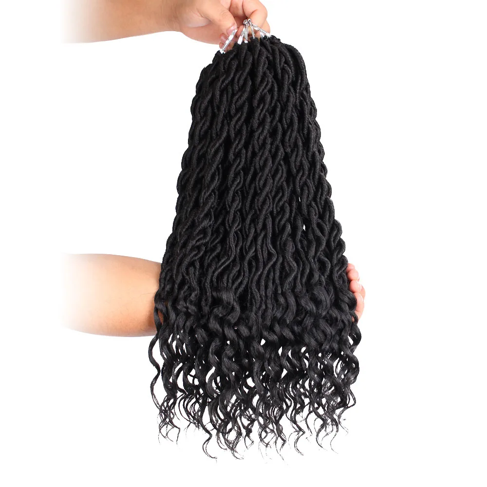 Современные королевские волосы 18 дюймов с эффектом омбре искусственные локоны