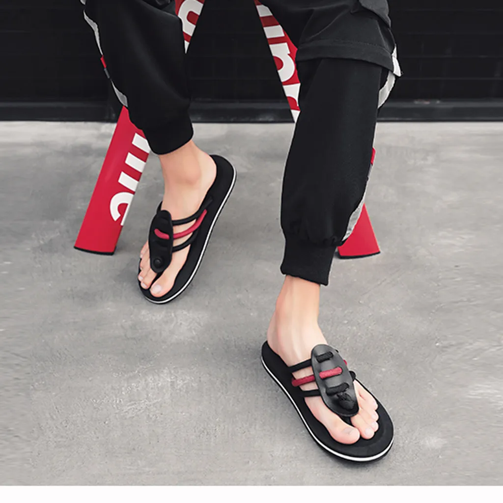 Шлепанцы SAGACE мужские с открытым носком повседневные сандалии нескользящей