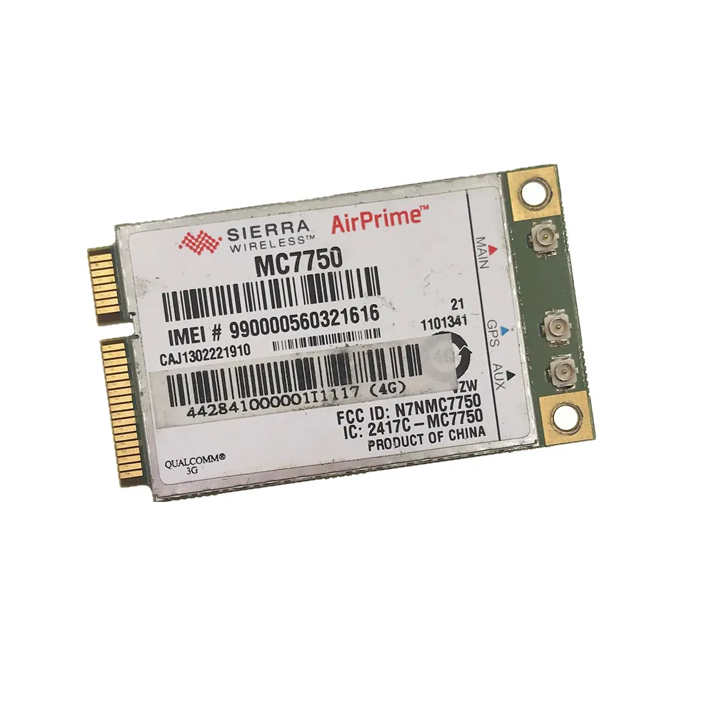 

Unlocked Sierra AirPrime MC7750 LTE 700 (B13) HSPA+ GSM GPRS EDGE and EV-DO Module 3G PCI Express WWAN Card Verizon