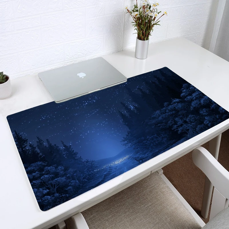 

Dark Forest Mousepad Laptop Gamer Mousepad Gaming Mouse Pad Large Locking Edge Keyboard 40*90 cm Deak Mat for PC Gamer