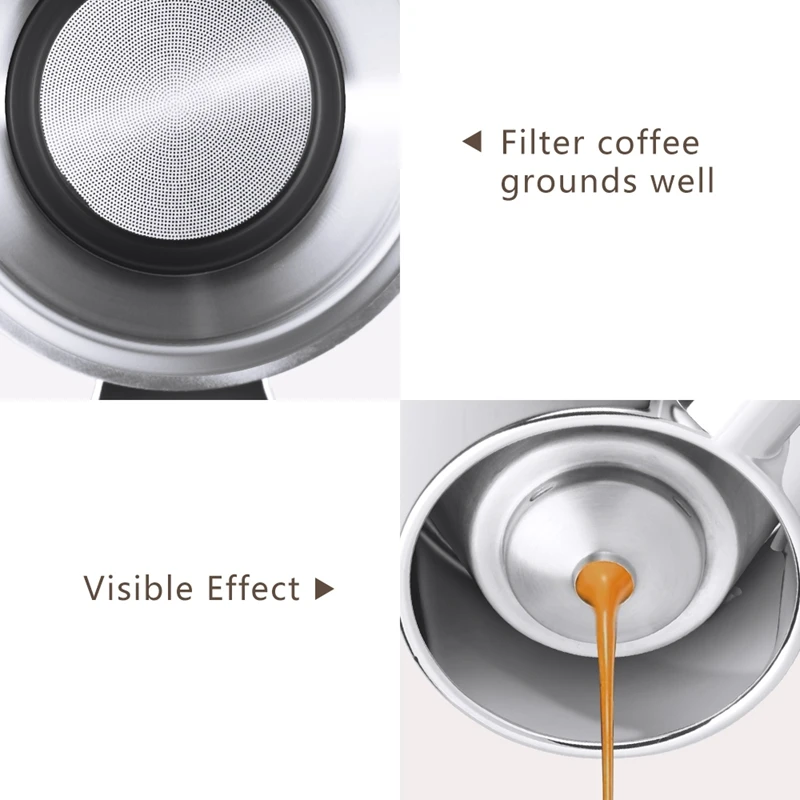 

Coffee Bottomless Portafilter and Tamper for Delonghi ECP31.21 Filter 51MM Stainless Steel Replace Coffee Accessories