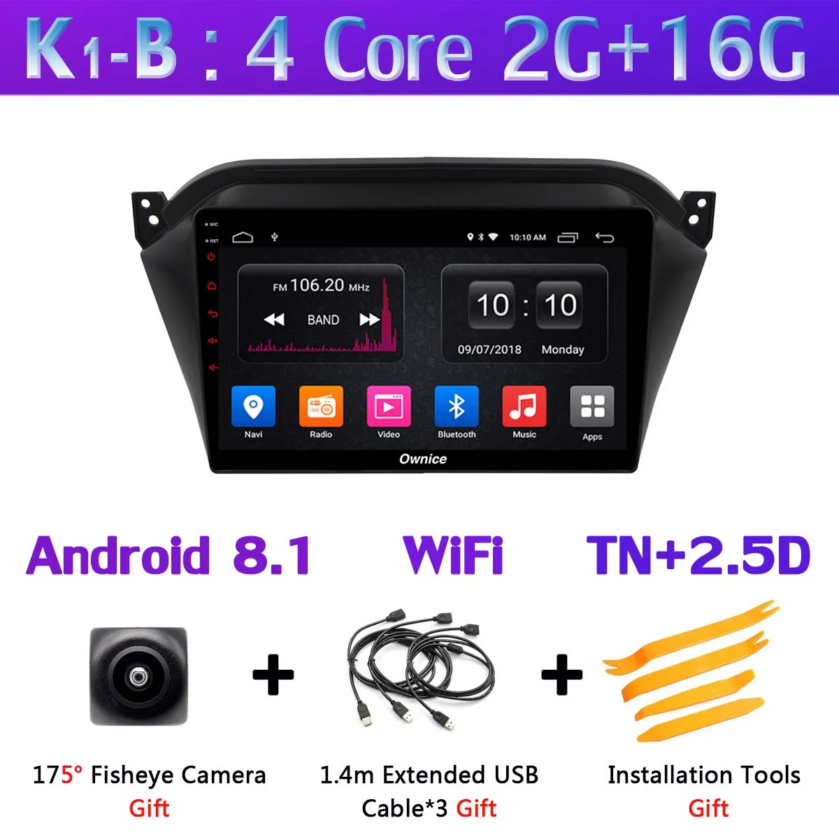 K1-B 360 ° панорамный 8 ядерный Android 9,0 4G+ 64G Автомобильный dvd-плеер для JAC S2 автомобильный Радио CarPlay DSP ADAS мультимедиа - Цвет: K1-B