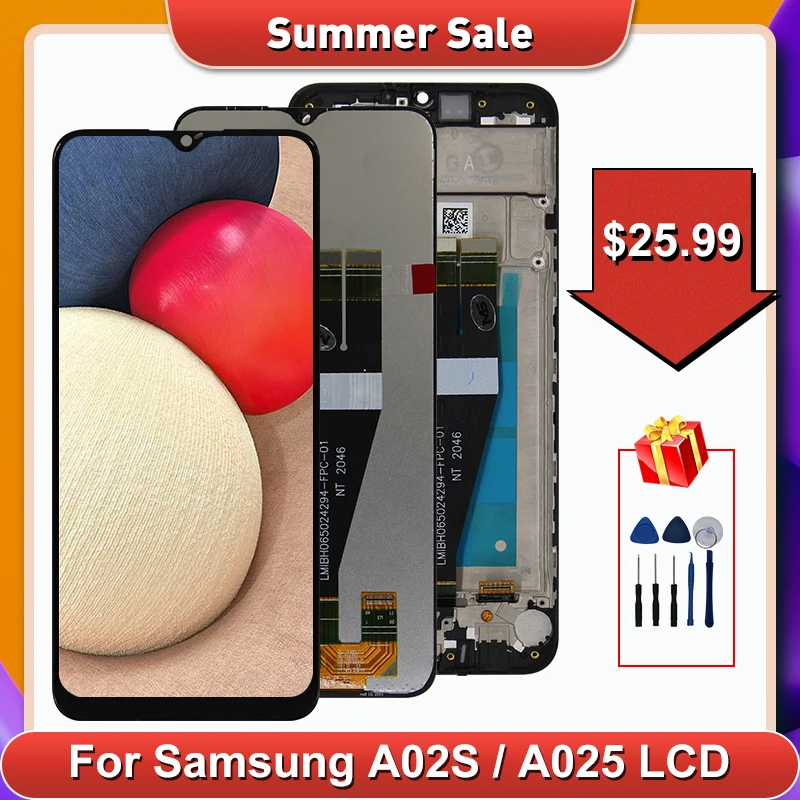 6 5 &quotоригинал для Samsung Galaxy A02S дисплей SM A025F/DS LCD сенсорный экран дигитайзер