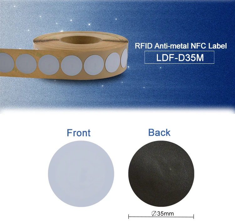 

13,56 МГц NFC QR-код RFID-метка для отслеживания Водонепроницаемый PET HF RFID NFC метка/Этикетка/наклейка с 3м клеем