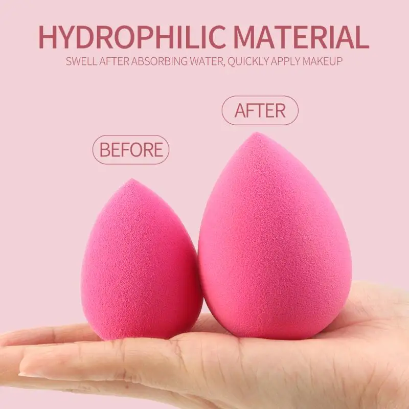 Portable Makeup Sponge Cosmetic Puff With Storage Box Foundation Powder Air Cushion Puffing Beauty Tool Girl Make Up Accessories