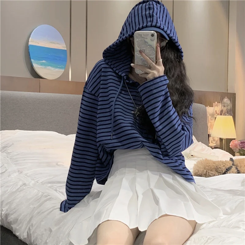 

Winter New Style Striped Retro All-Match Long Sleeve