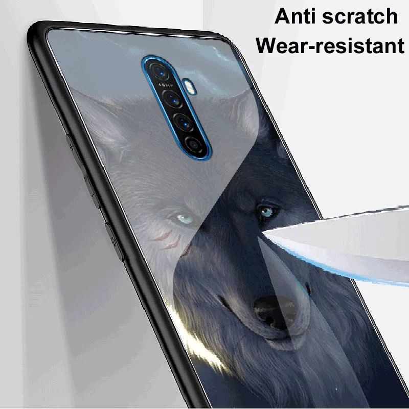 Realme X2 Pro Case 6.5'' Glass Hard Back Cover Phone Cases For OPPO silicone bumper Coque RealmeX2 X 2 X2Pro | Мобильные