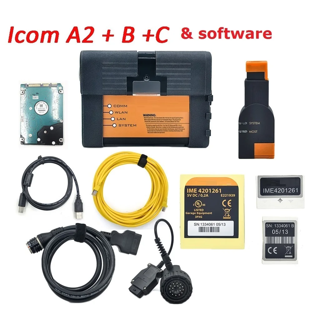 Диагностический сканер для автомобилей BMW Mec-rde- DOIP MB Star C5/ ICOM A2 + B C 2 системы в 1 Тб HDD