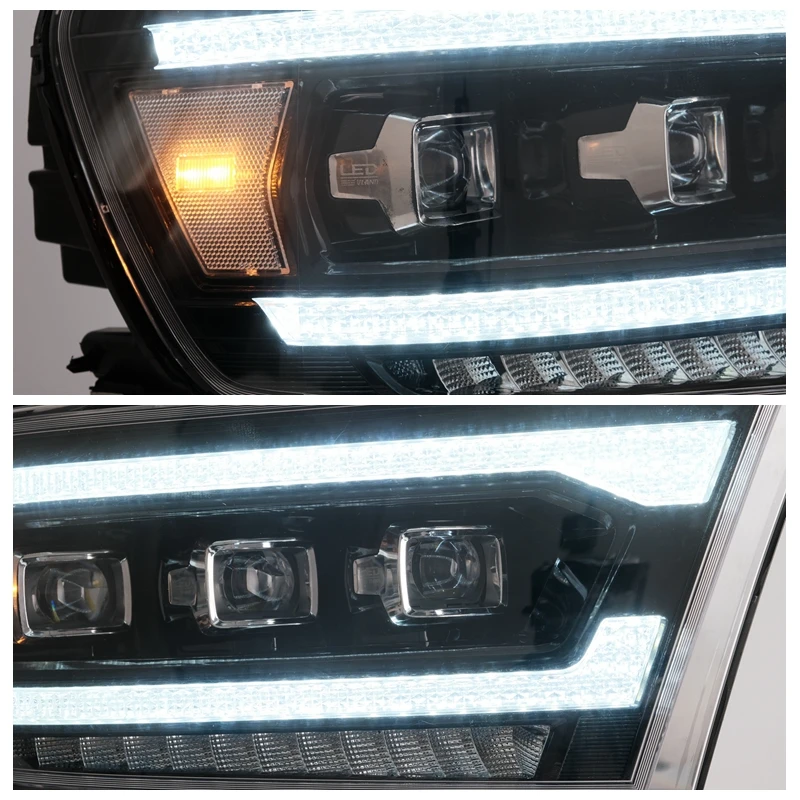 

Vland Factory For Ram 1500 TRADESMAN/BIG HORN/LARAMIE QUAD/REBEL CREW CAB 2019-UP Headlight LENS Design