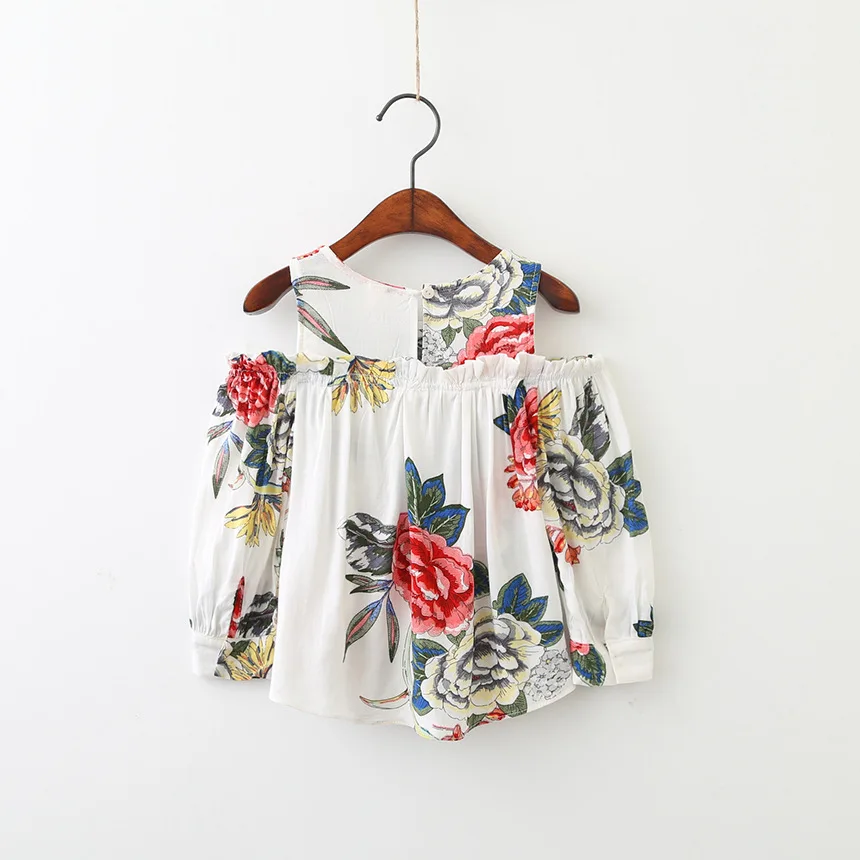 

Autumn New Fashion Dress Girl Blossom Printed Kids Girls Shirt