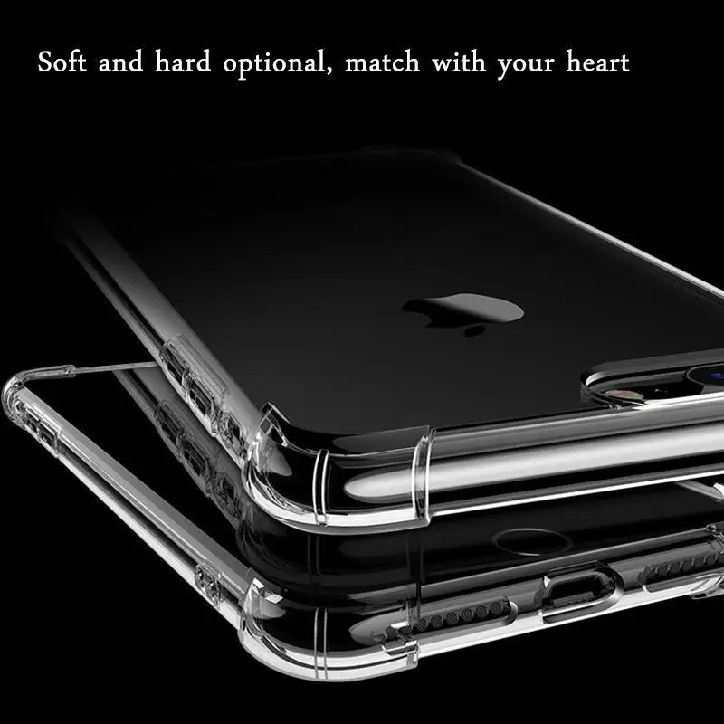 Прозрачный чехол для iPhone 11 Pro Max X XS Max XR Airbag противоударный силиконовый чехол из ТПУ для телефона iPhone 6 6S 7 8 Plus
