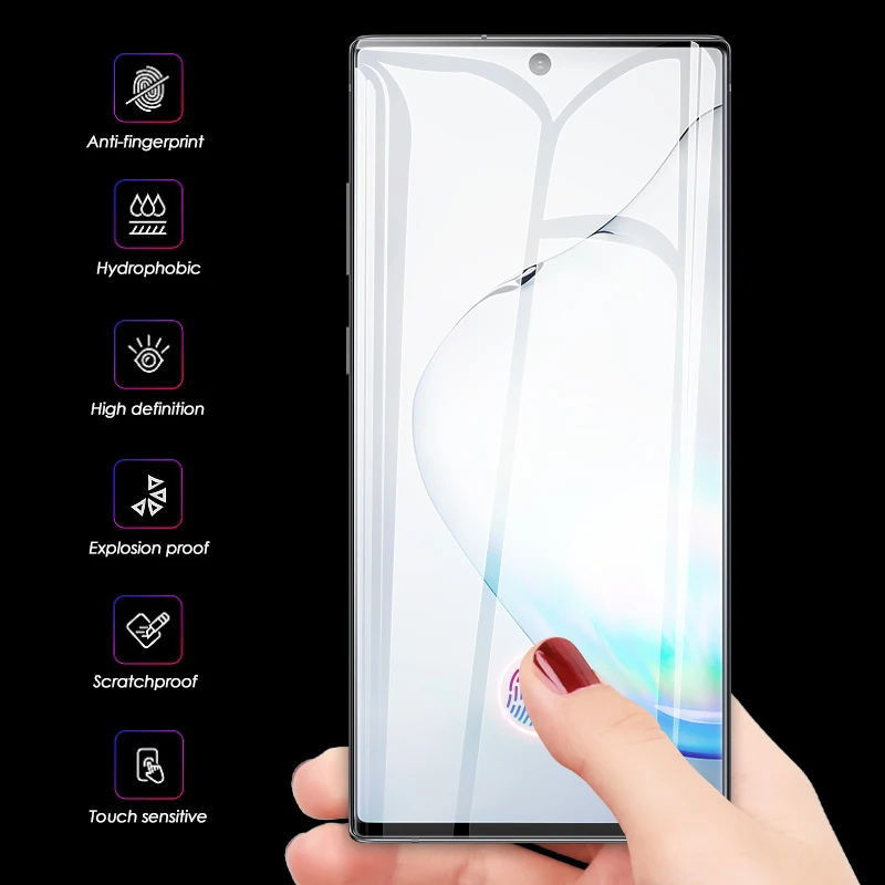 Защитное стекло для Samsung Galaxy Note 10 Plus Защита экрана Note10 Защитная пленка объектива
