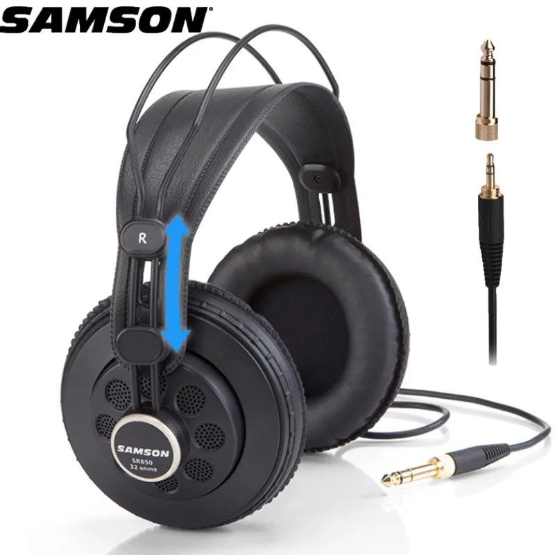 Оригинальная гарнитура Samson SR850 для мониторинга HIFI полуоткрытые наушники студии с
