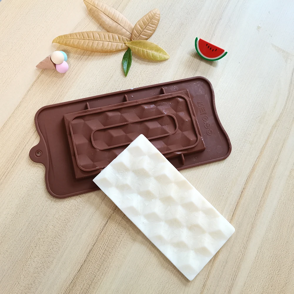 

New Silicone Chocolate Mold Cube Shape Baking Tools Non-Stick Silicone Cake Mould Jelly Candy 3D DIY Molds Kitchen Accessories